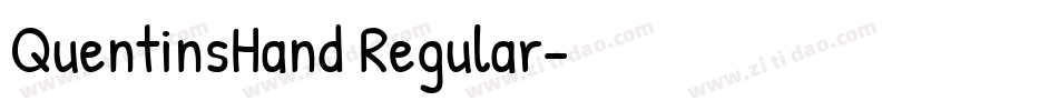 QuentinsHand Regular字体转换